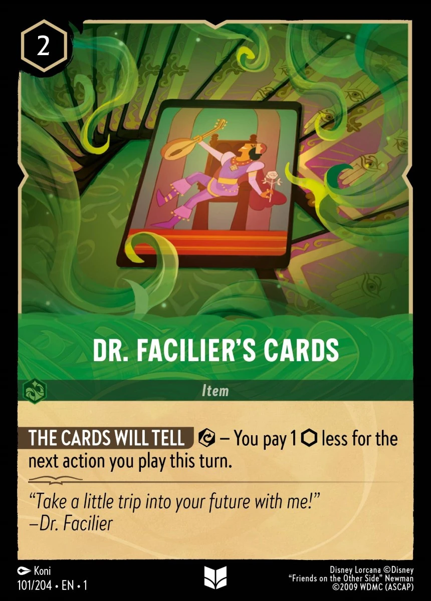2023 The First Chapter Dr. Facilier's Cards [Foil] Uncommon #101 Uncommon card image