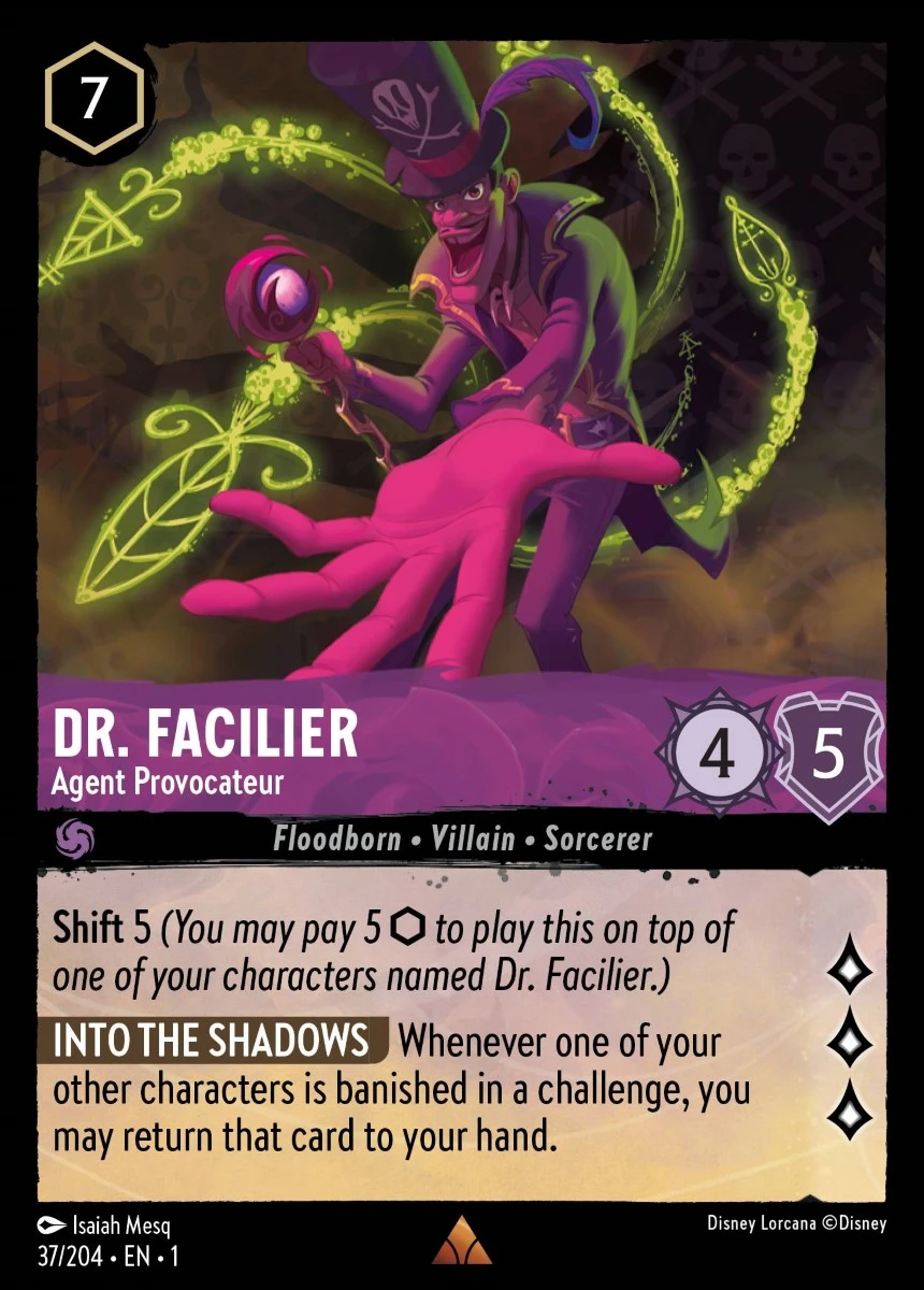 2023 The First Chapter Dr. Facilier - Agent Provocateur #37 Rare card image