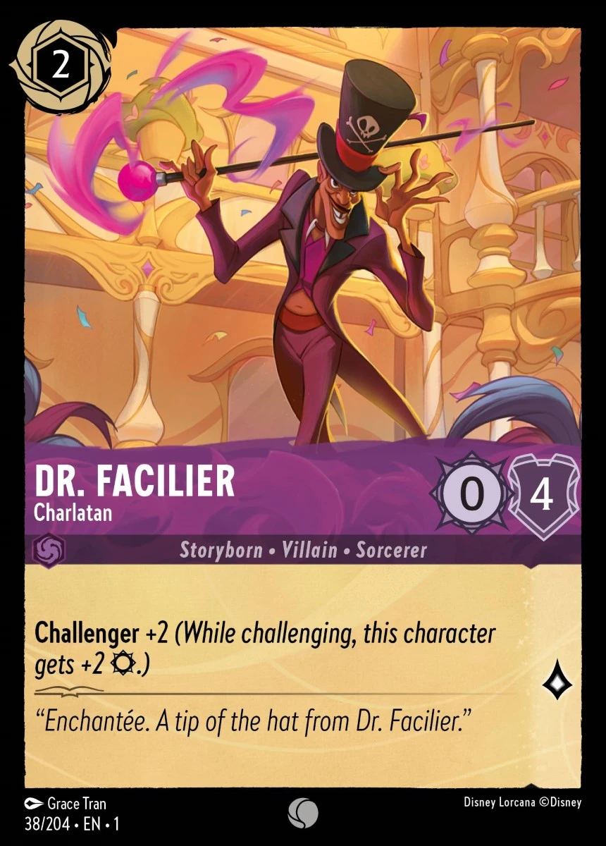 2023 The First Chapter Dr. Facilier - Charlatan Common #38 Common card image