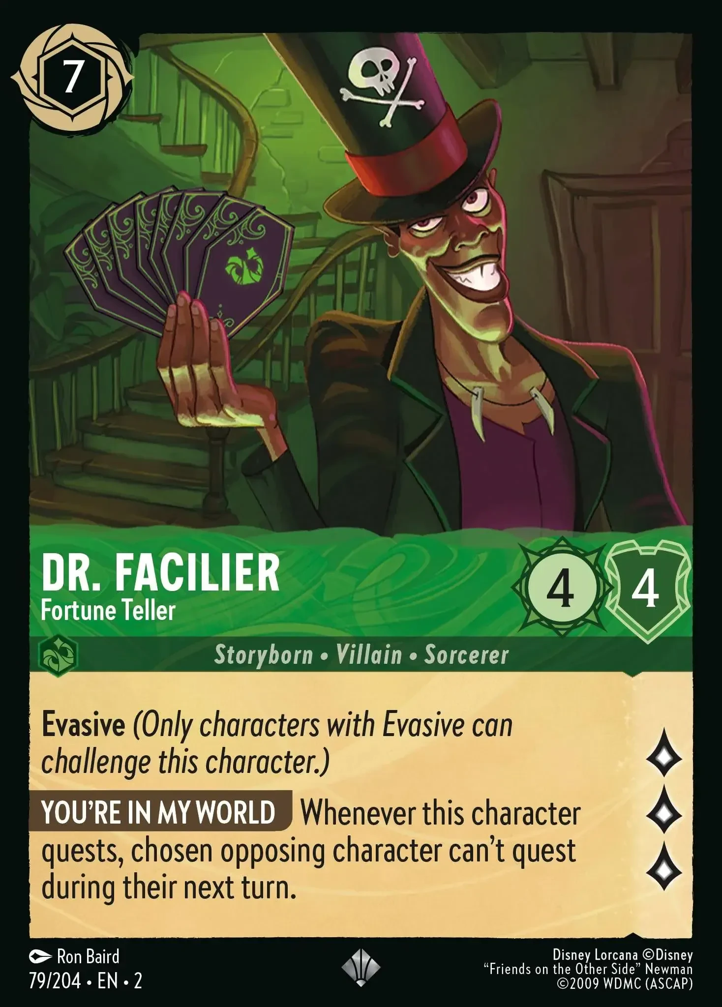 2023 Rise of The Floodborn Dr. Facilier - Fortune Teller #79 Super Rare card image