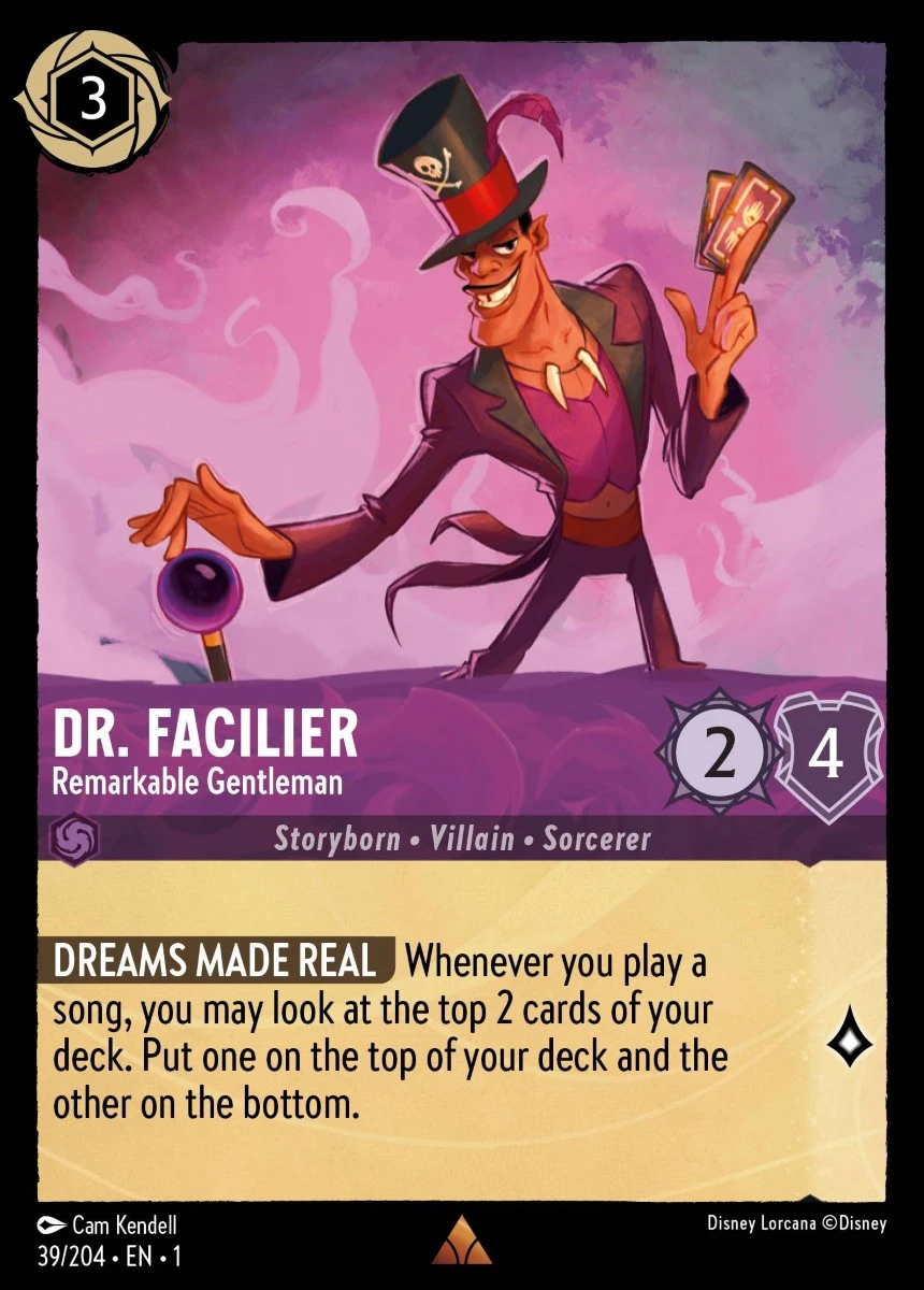 2023 The First Chapter Dr. Facilier - Remarkable Gentleman #39 Rare card image