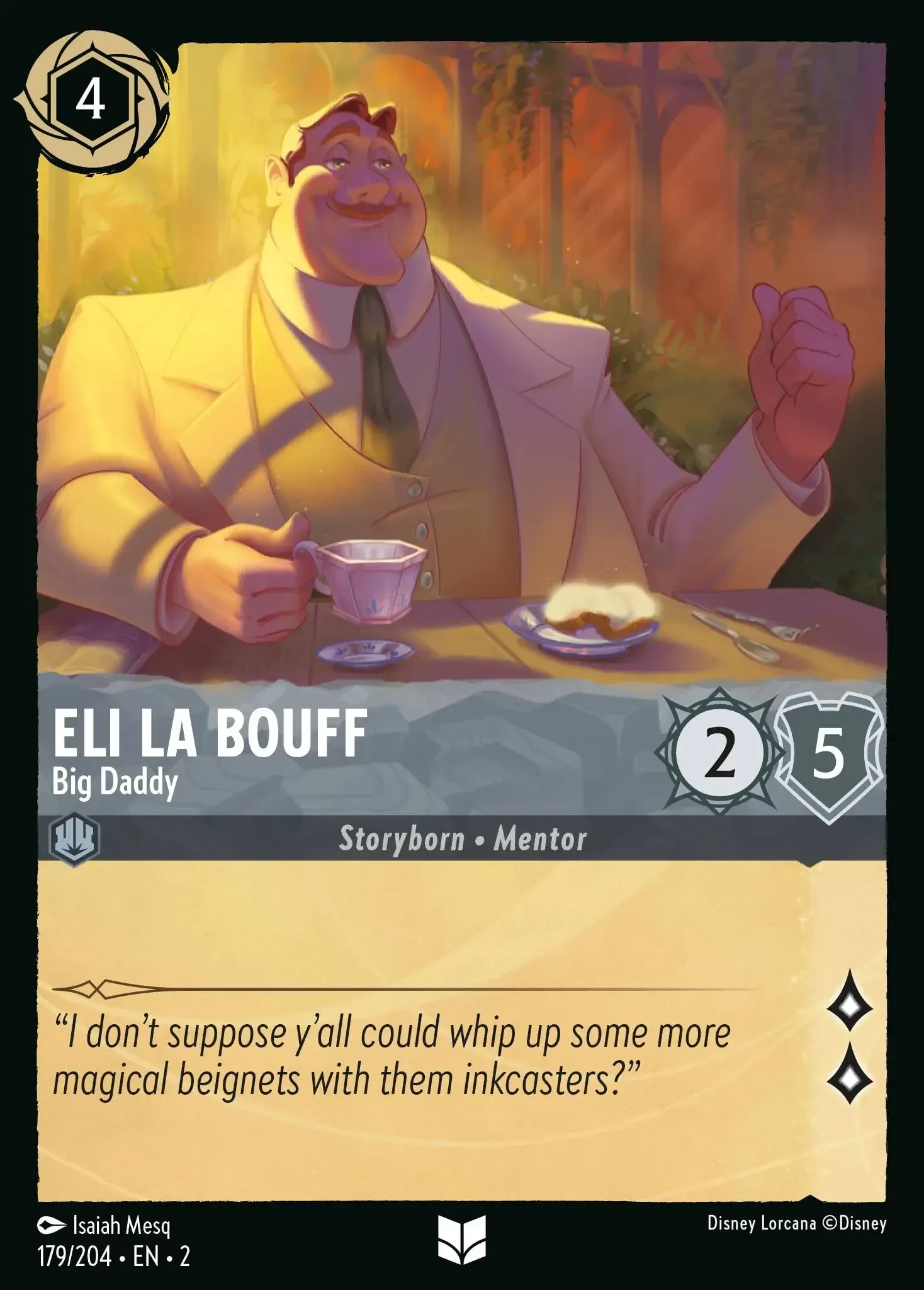 2023 Rise of The Floodborn Eli La Bouff - Big Daddy #179 Uncommon card image