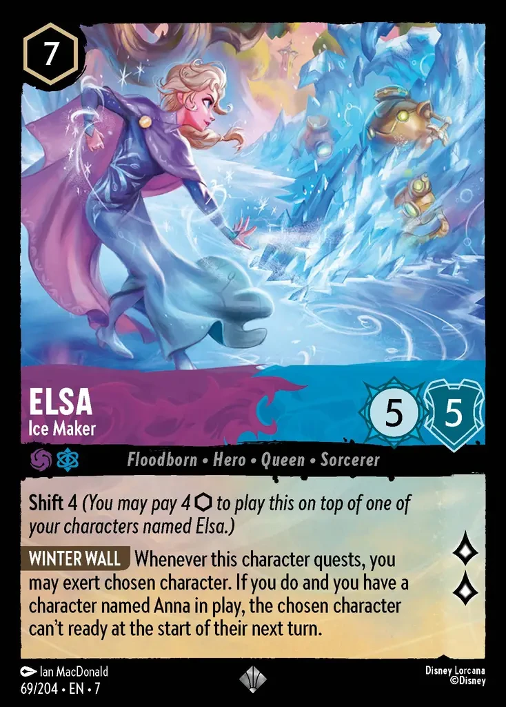 2025 Archazia's Island Elsa - Ice Maker #69 Super Rare card image