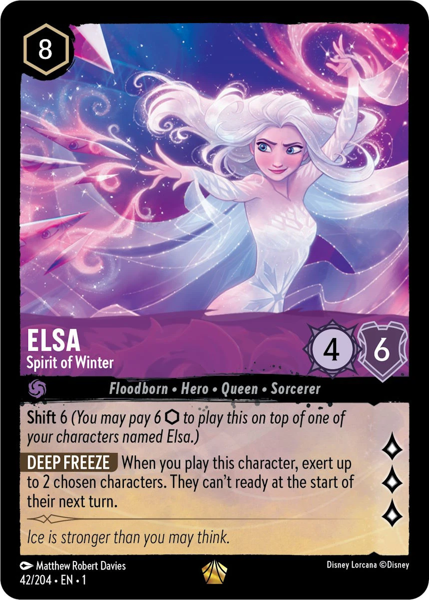 2023 The First Chapter Elsa - Spirit of Winter #42 Legendary card image
