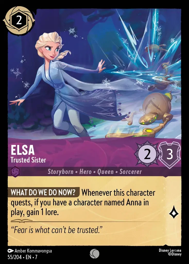 2025 Archazia's Island Elsa - Trusted Sister #55 Common card image