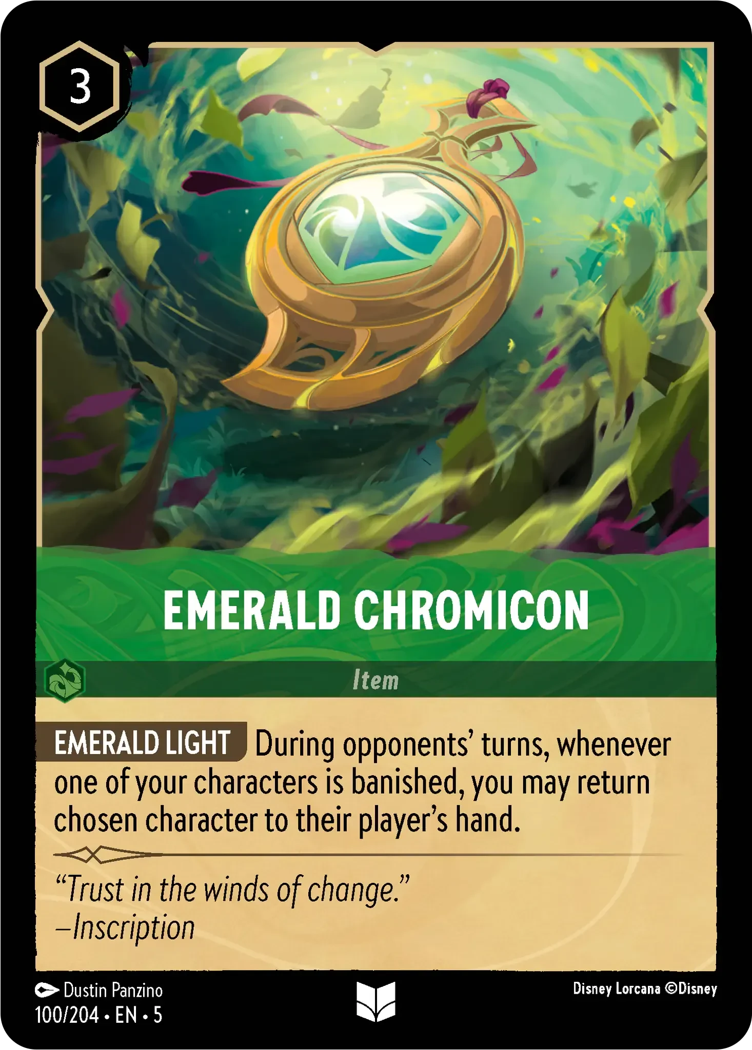 2024 Shimmering Skies Emerald Chromicon [Foil] Uncommon #100 Uncommon card image