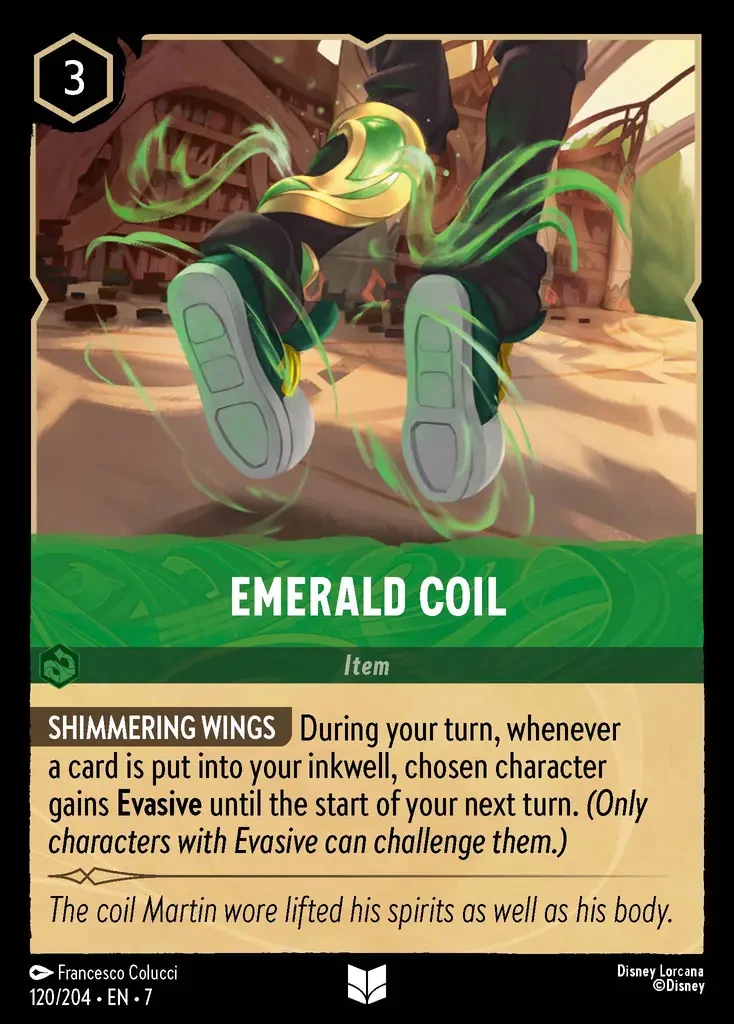 2025 Archazia's Island Emerald Coil #120 Uncommon card image