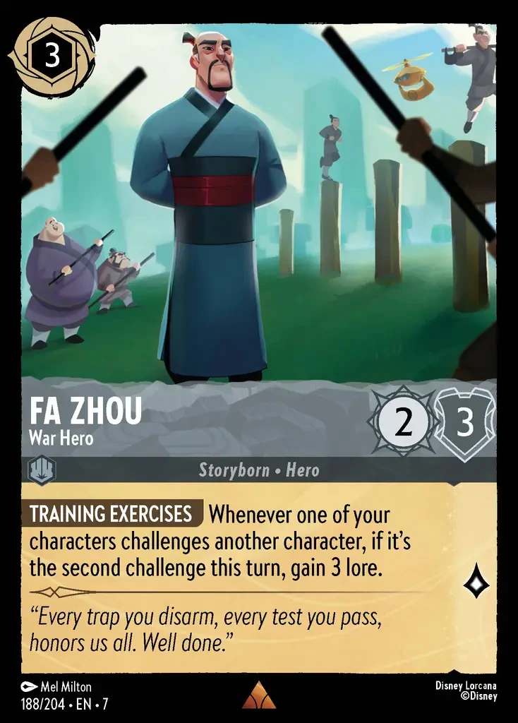 2025 Archazia's Island Fa Zhou - War Hero #188 Rare card image