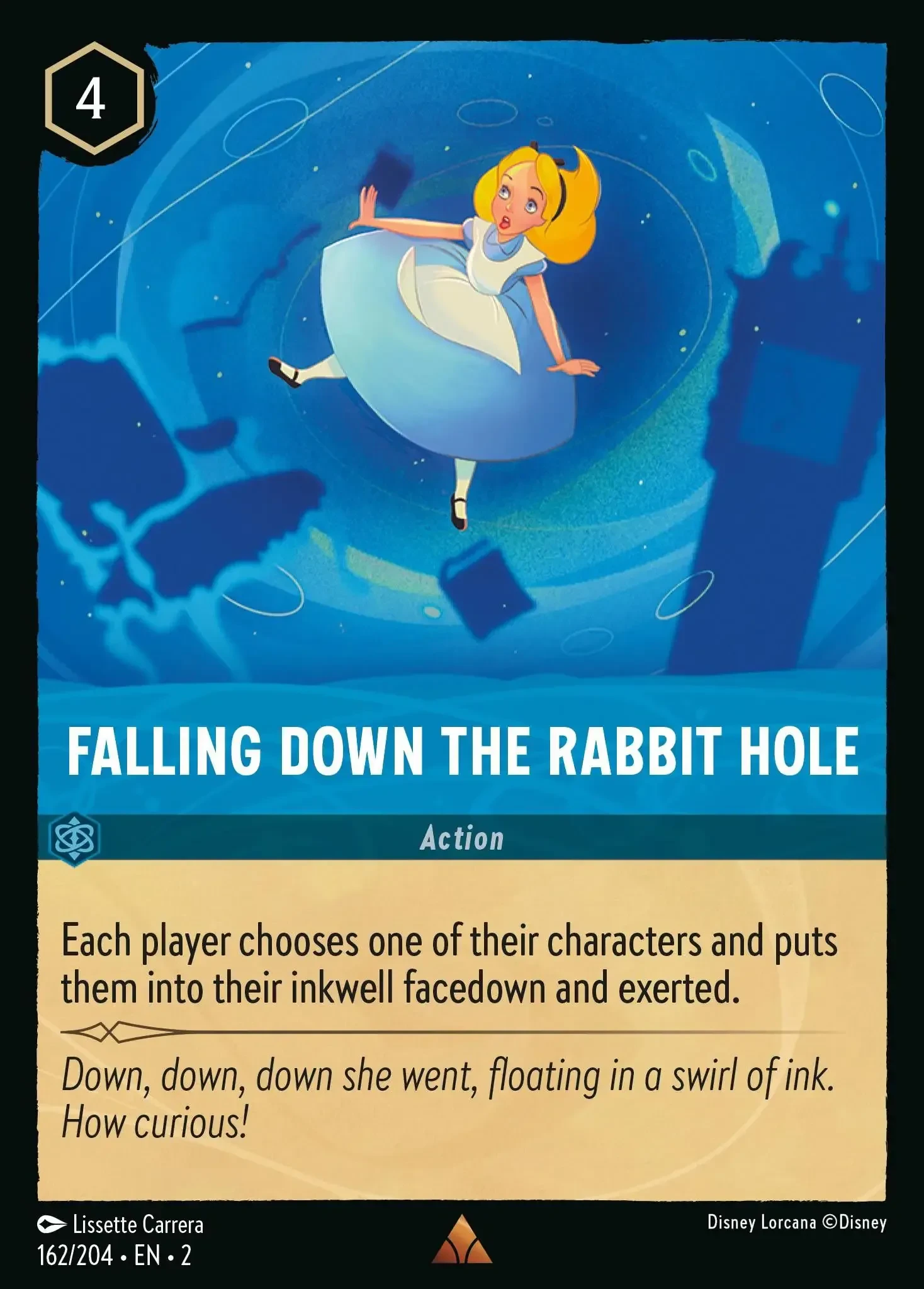 2023 Rise of The Floodborn Falling Down The Rabbit Hole #162 Rare card image