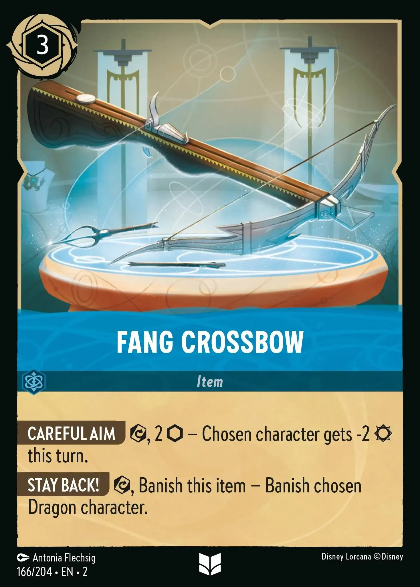2023 Rise of The Floodborn Fang Crossbow #166 Uncommon card image