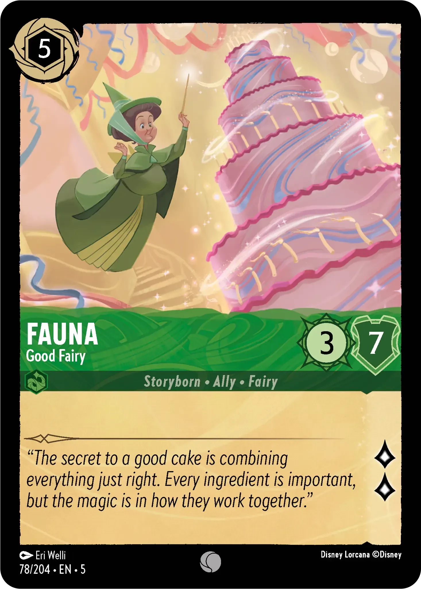 2024 Shimmering Skies Fauna - Good Fairy Common #78 Common card image