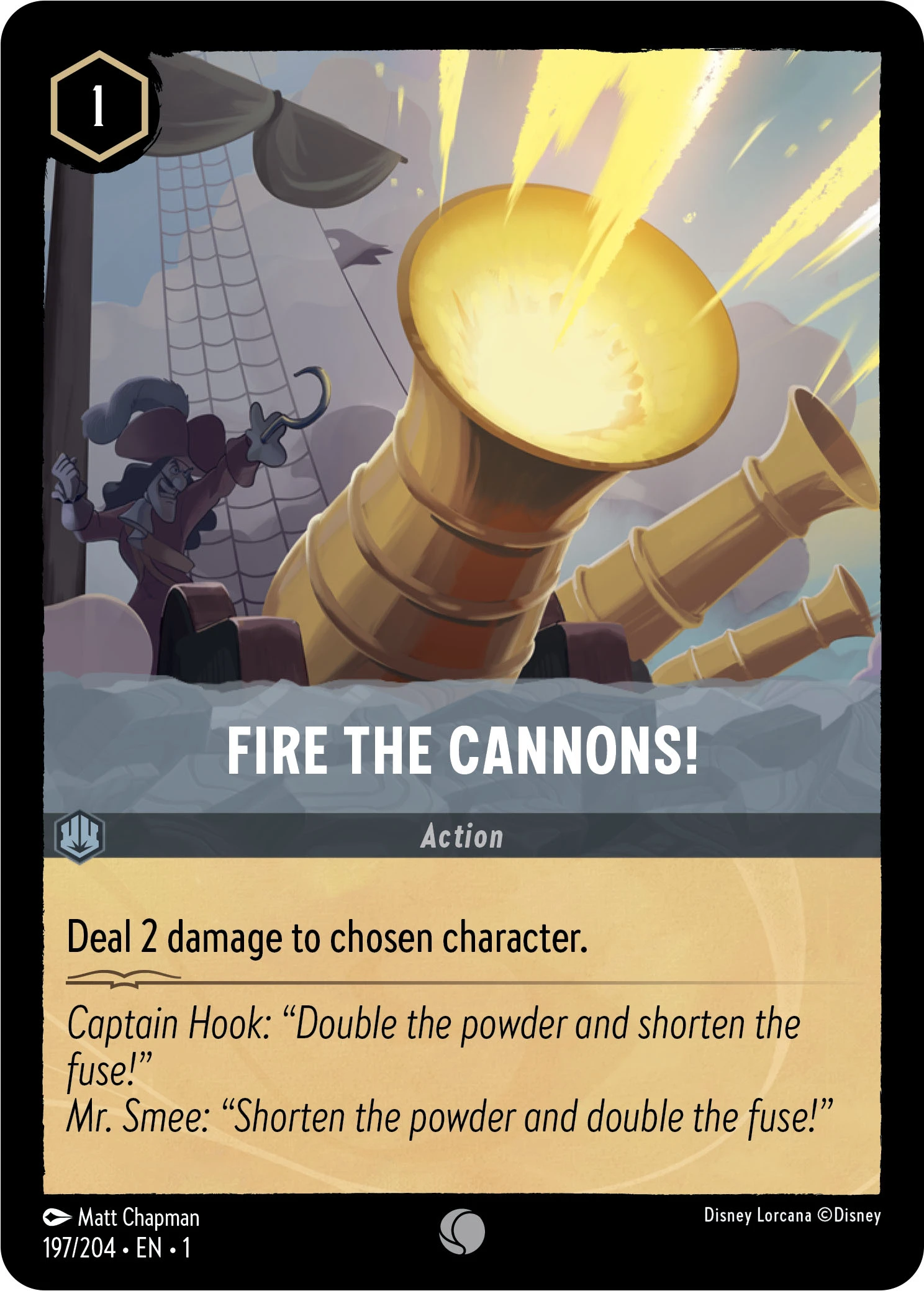 2023 The First Chapter Fire The Cannons! Common #197 Common card image