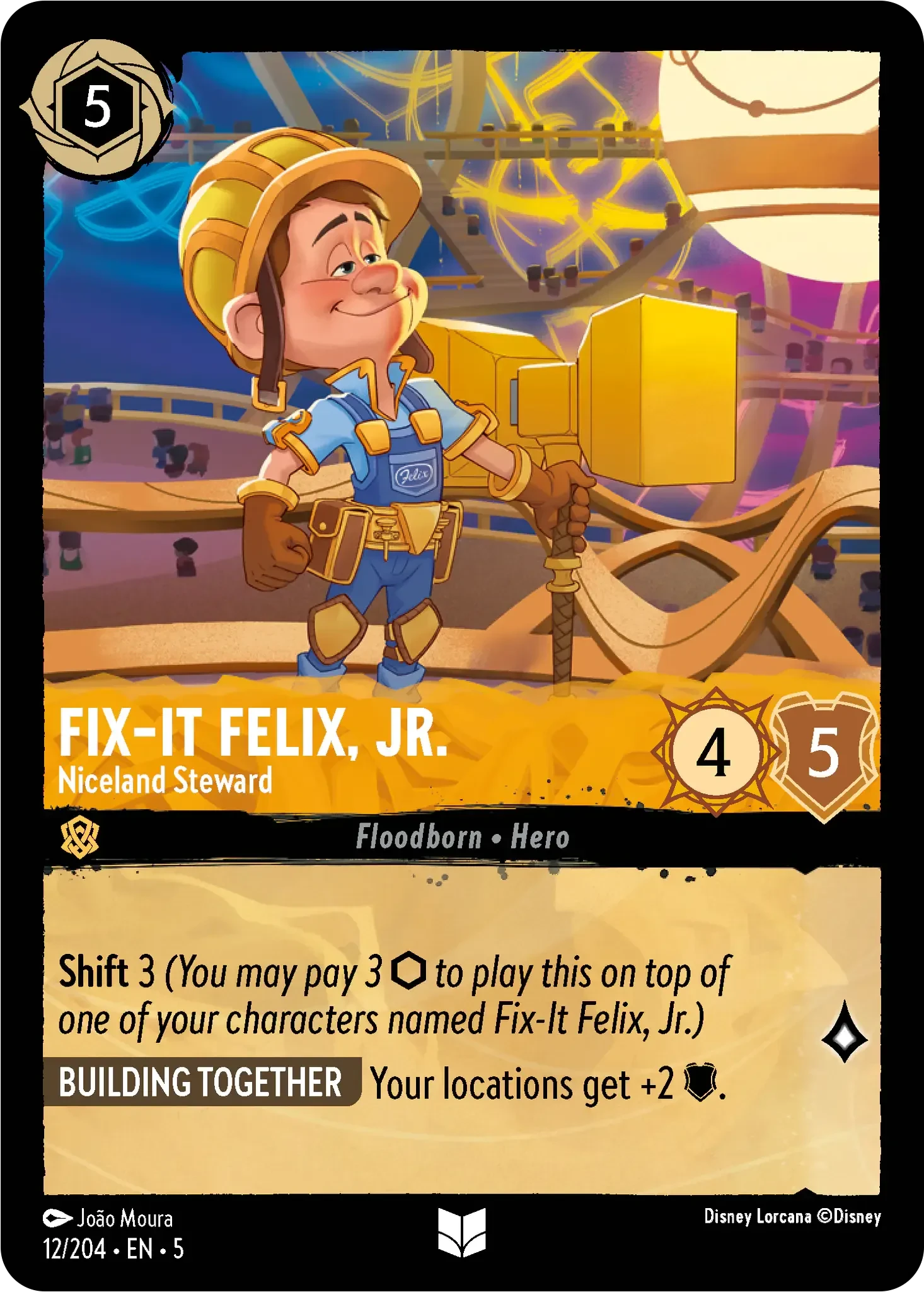 2024 Shimmering Skies Fix-It Felix, Jr. - Niceland Steward Uncommon #12 Uncommon card image