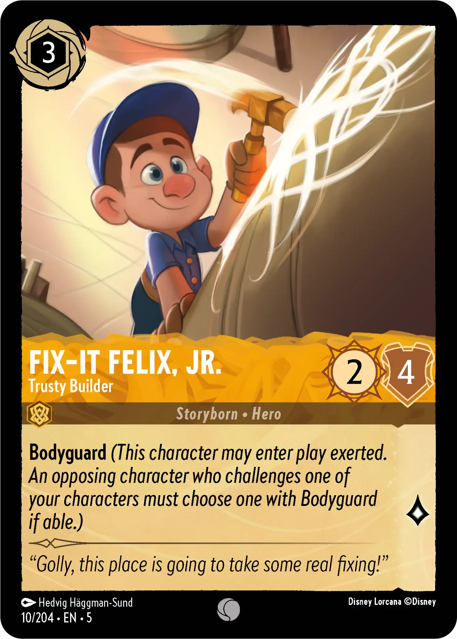 2024 Shimmering Skies Fix-It Felix, Jr. - Trusty Builder [Foil] Common #10 Common card image