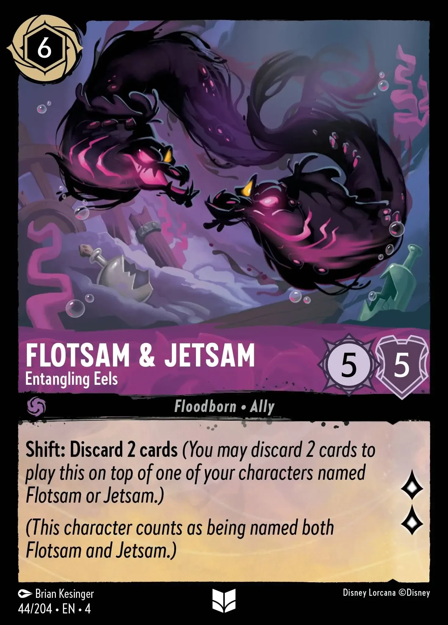 2024 Ursula's Return Flotsam & Jetsam - Entangling Eels [Foil] Uncommon #44 Uncommon card image