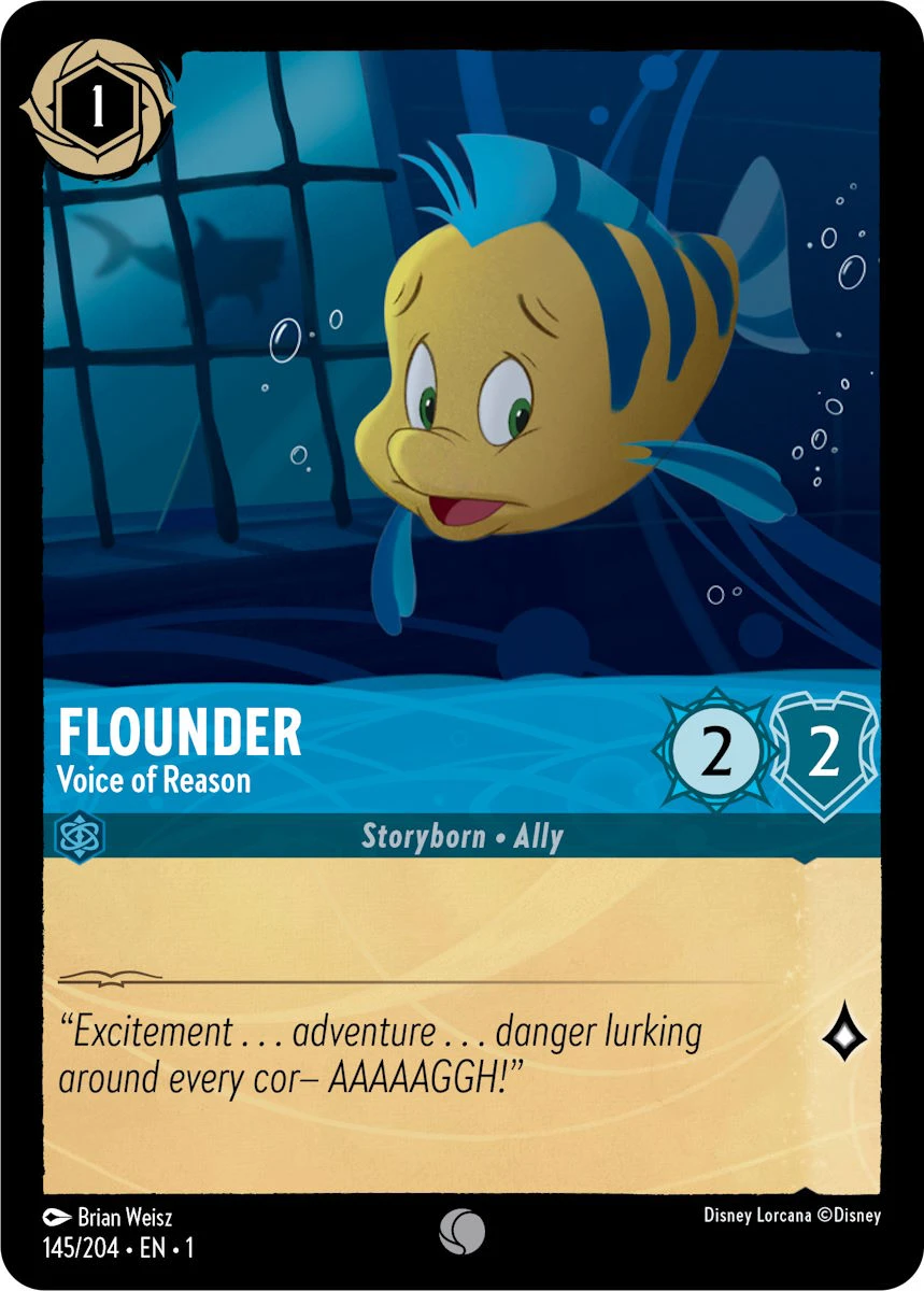 2023 The First Chapter Flounder - Voice Of Reason [Demo] Common #145 Common card image