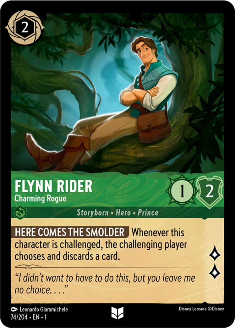 2023 The First Chapter Flynn Rider - Charming Rogue #74 Uncommon card image