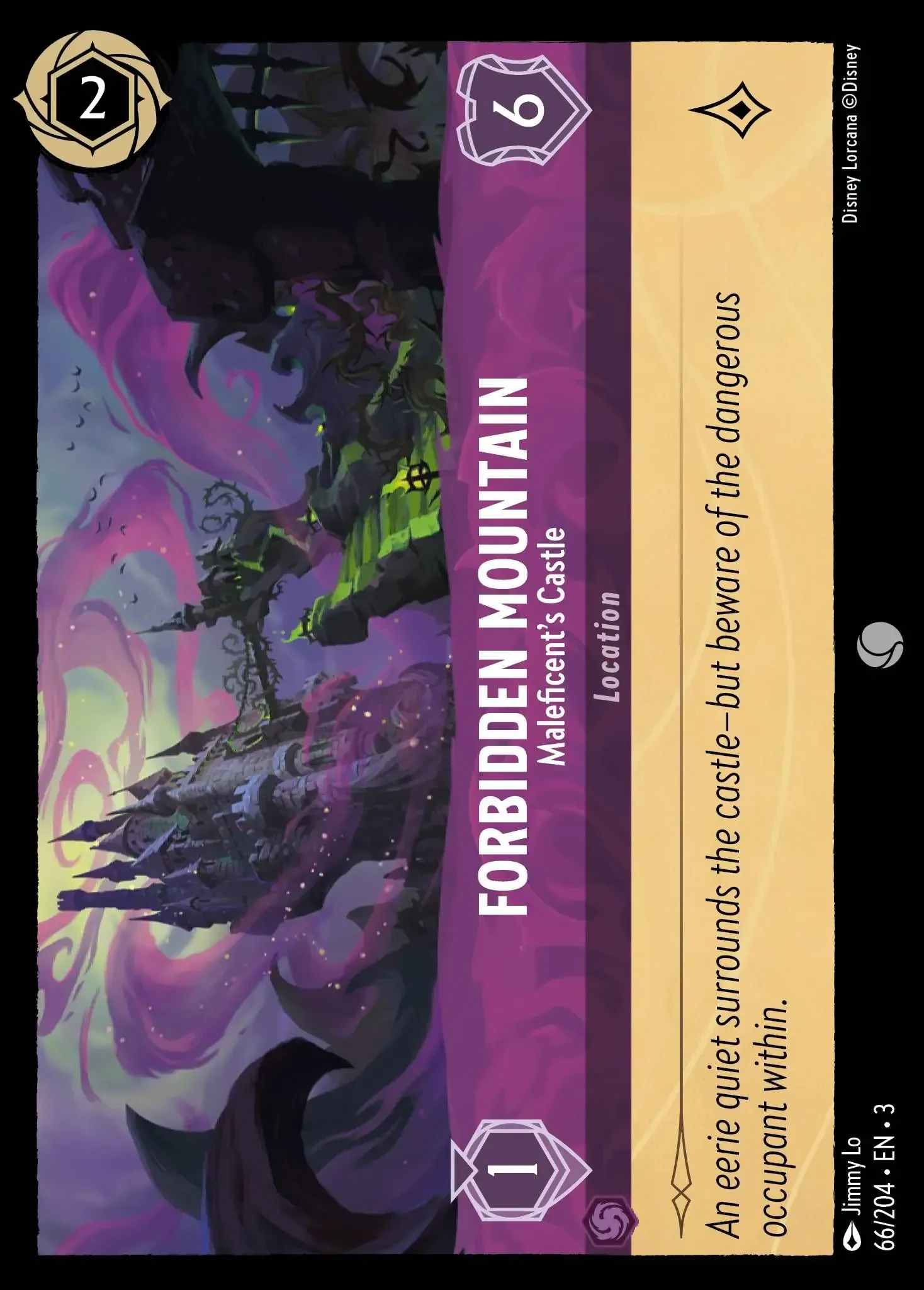 2024 Into the Inklands Forbidden Mountain - Maleficent's Castle #66 Common card image