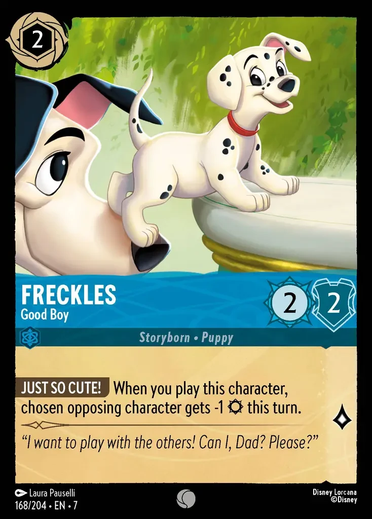 2025 Archazia's Island Freckles - Good Boy #168 Common card image