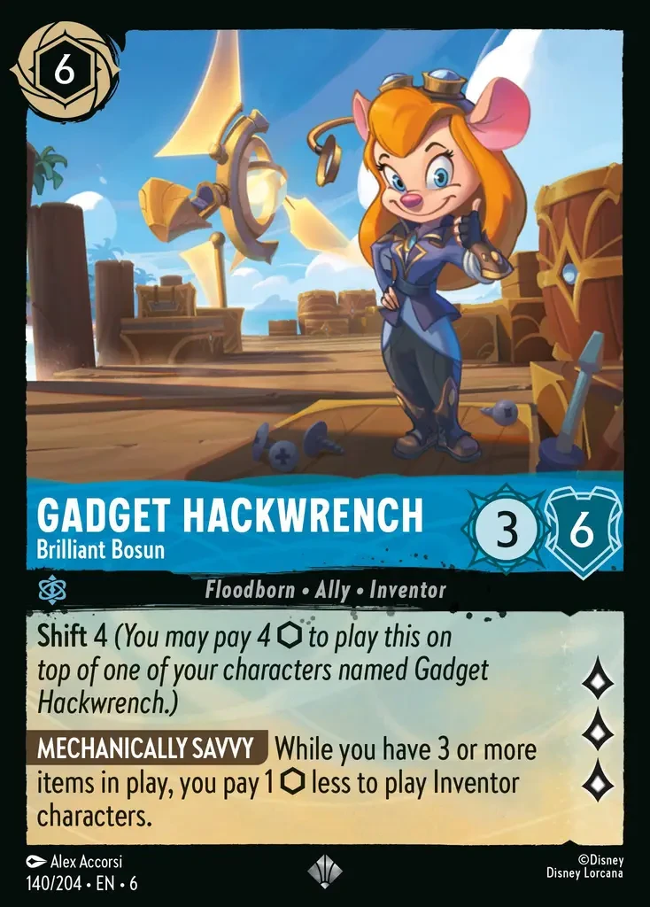 2024 Azurite Sea Gadget Hackwrench - Brilliant Bosun #140 Super Rare card image