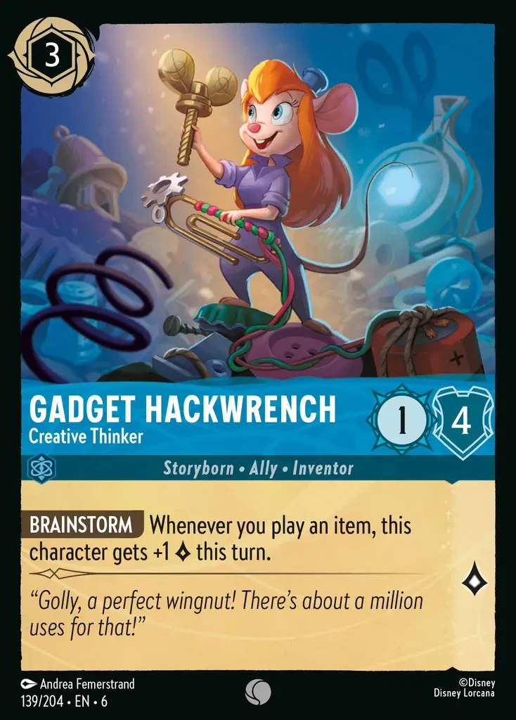 2024 Azurite Sea Gadget Hackwrench - Creative Thinker #139 Common card image