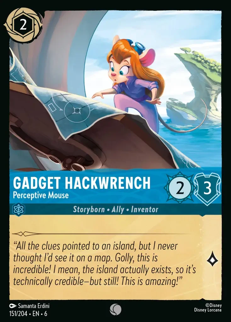 2024 Azurite Sea Gadget Hackwrench - Perceptive Mouse Common #151 Common card image