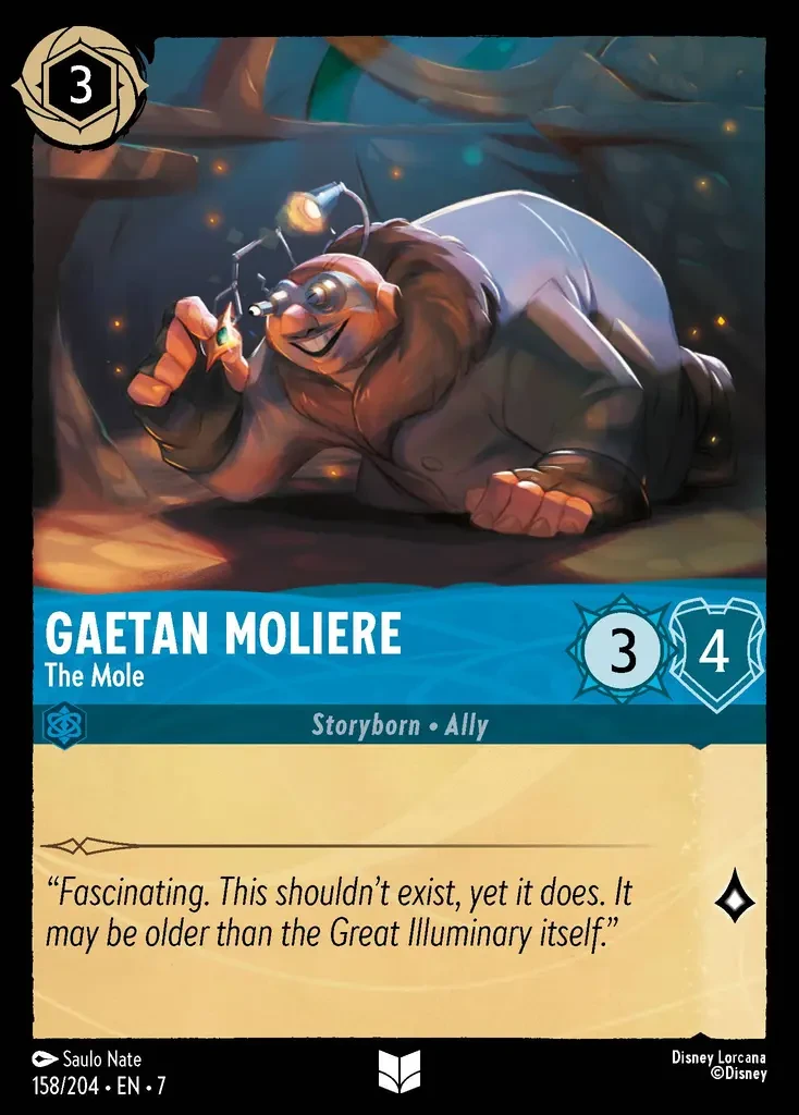 2025 Archazia's Island Gaetan Moliere - The Mole #158 Uncommon card image