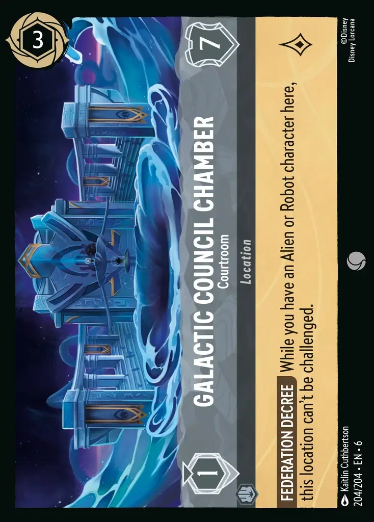 2024 Azurite Sea Galactic Council Chamber - Courtroom #204 Common card image