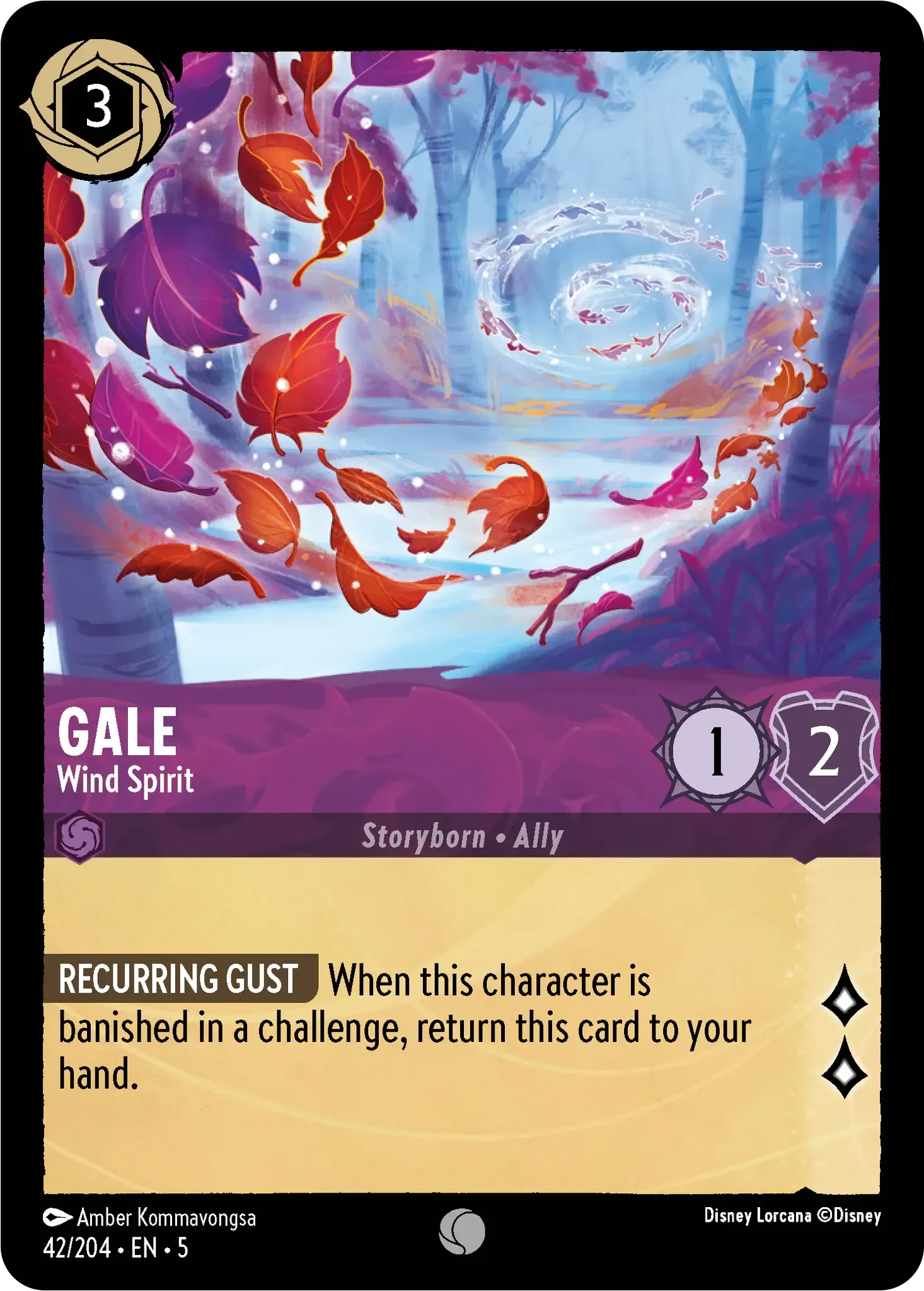 2024 Shimmering Skies Gale - Wind Spirit Common #42 Common card image
