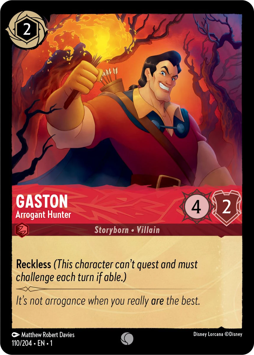 2023 The First Chapter Gaston - Arrogant Hunter Common #110 Common card image