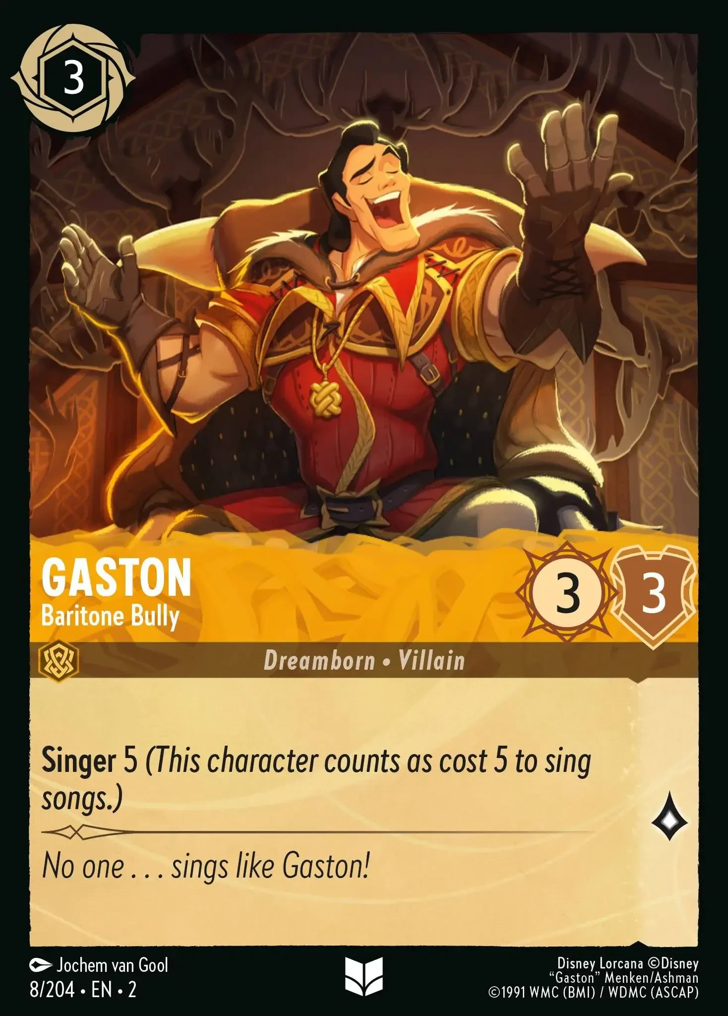 2023 Rise of The Floodborn Gaston - Baritone Bully #8 Uncommon card image