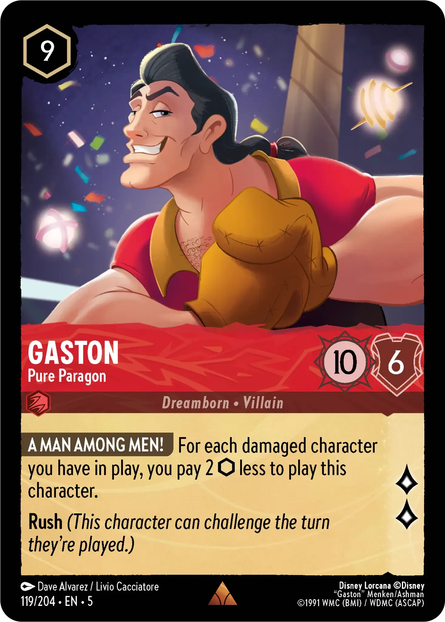 2024 Shimmering Skies Gaston - Pure Paragon #119 Rare card image