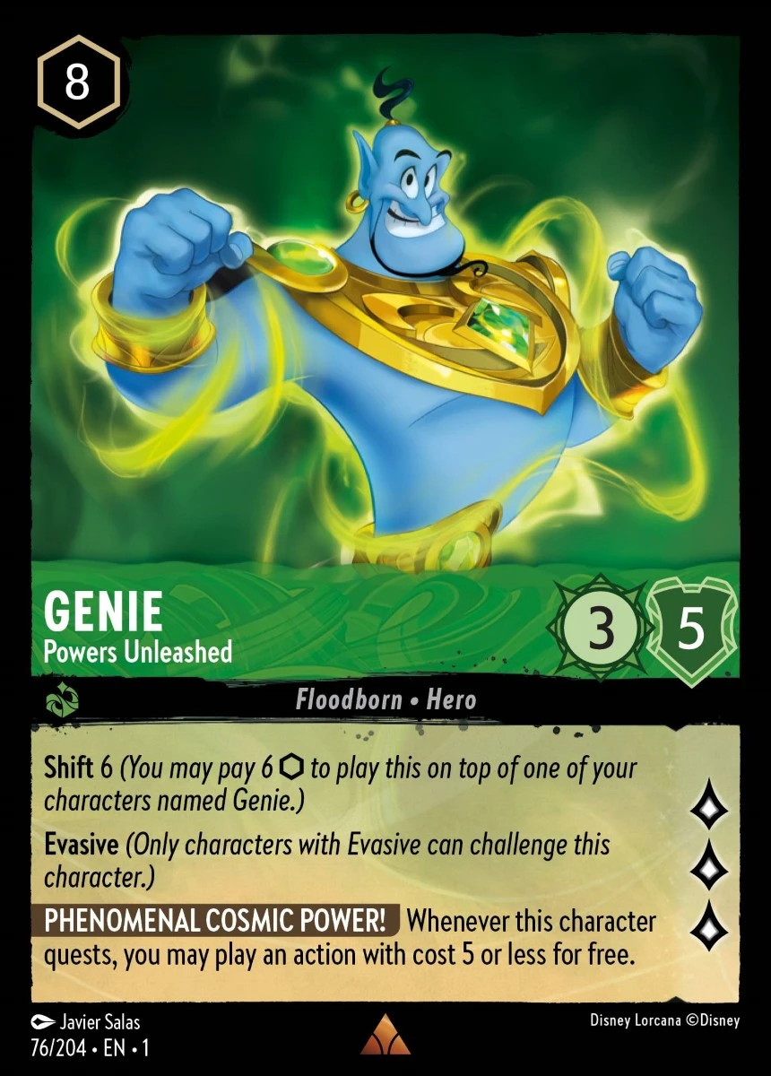 2023 The First Chapter Genie - Powers Unleashed Rare #76 Rare card image