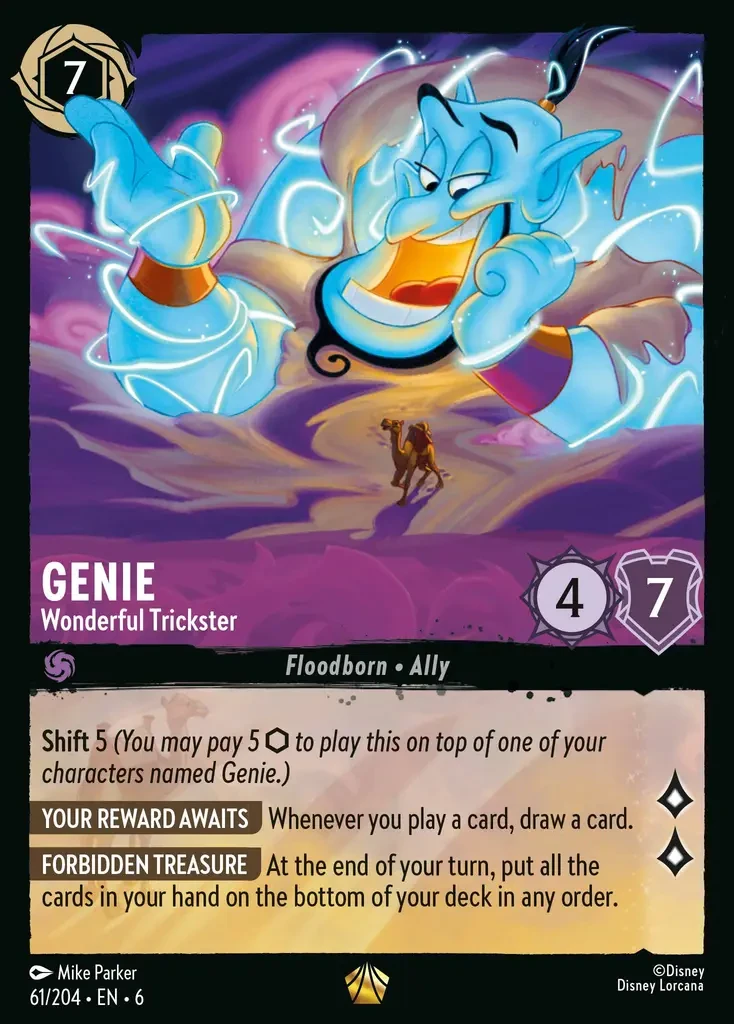 2024 Azurite Sea Genie - Wonderful Trickster #61 Legendary card image