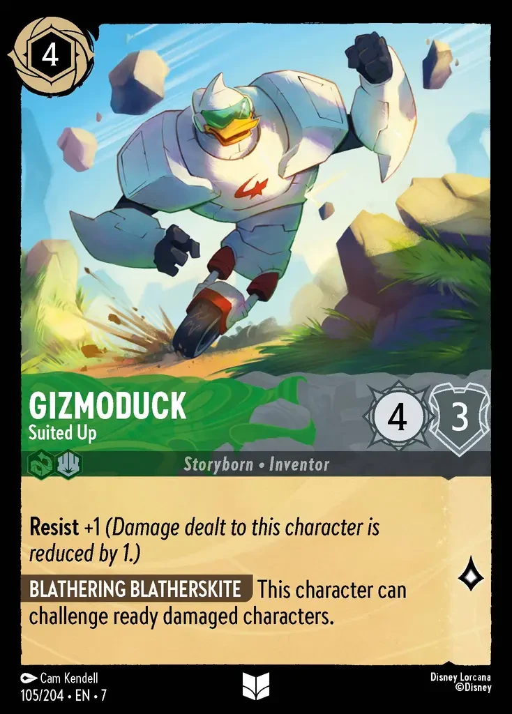 2025 Archazia's Island Gizmoduck - Suited Up #105 Uncommon card image