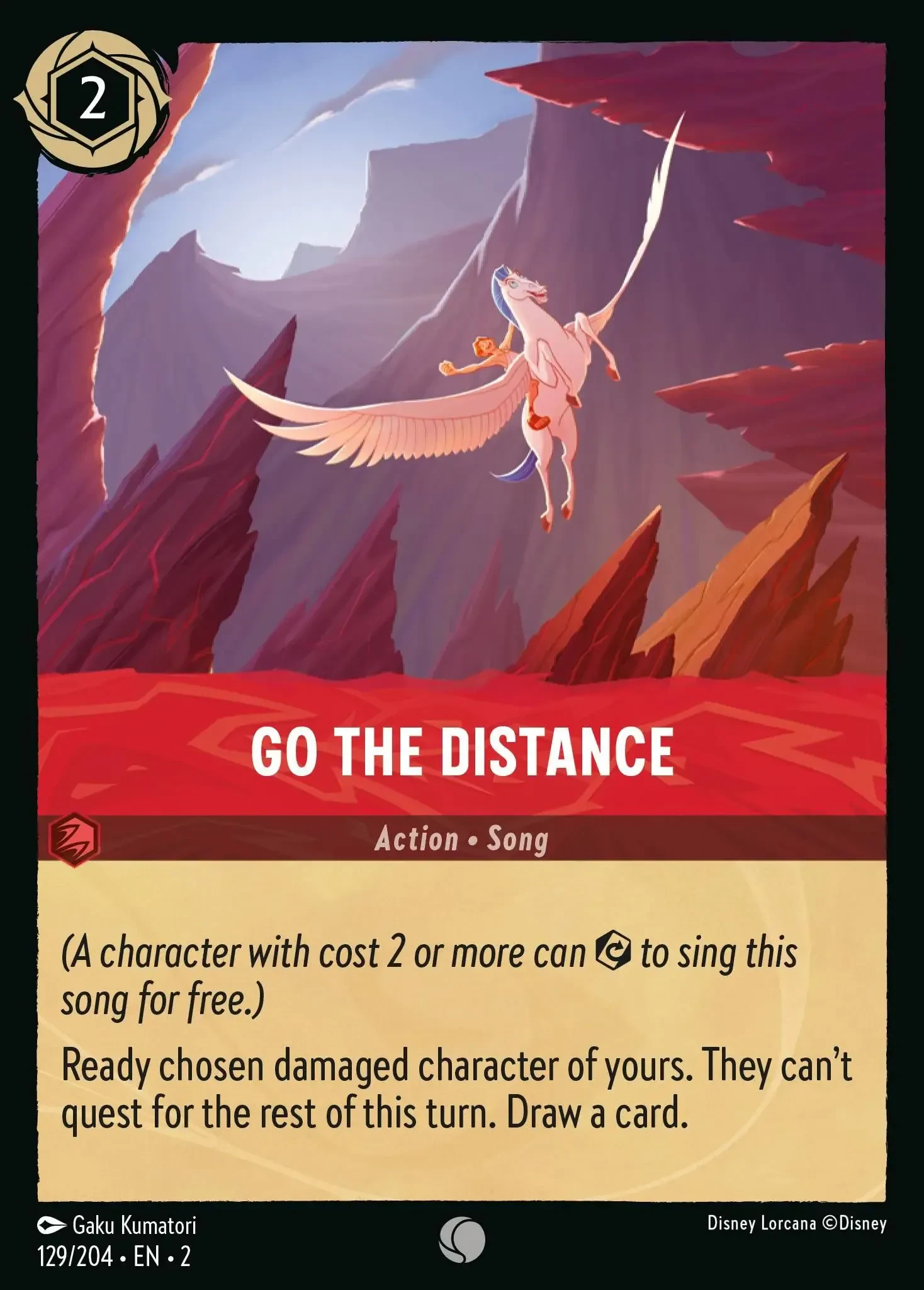 2023 Rise of The Floodborn Go The Distance #129 Common card image