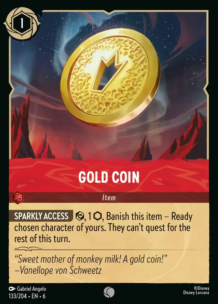 2024 Azurite Sea Gold Coin #133 Common card image