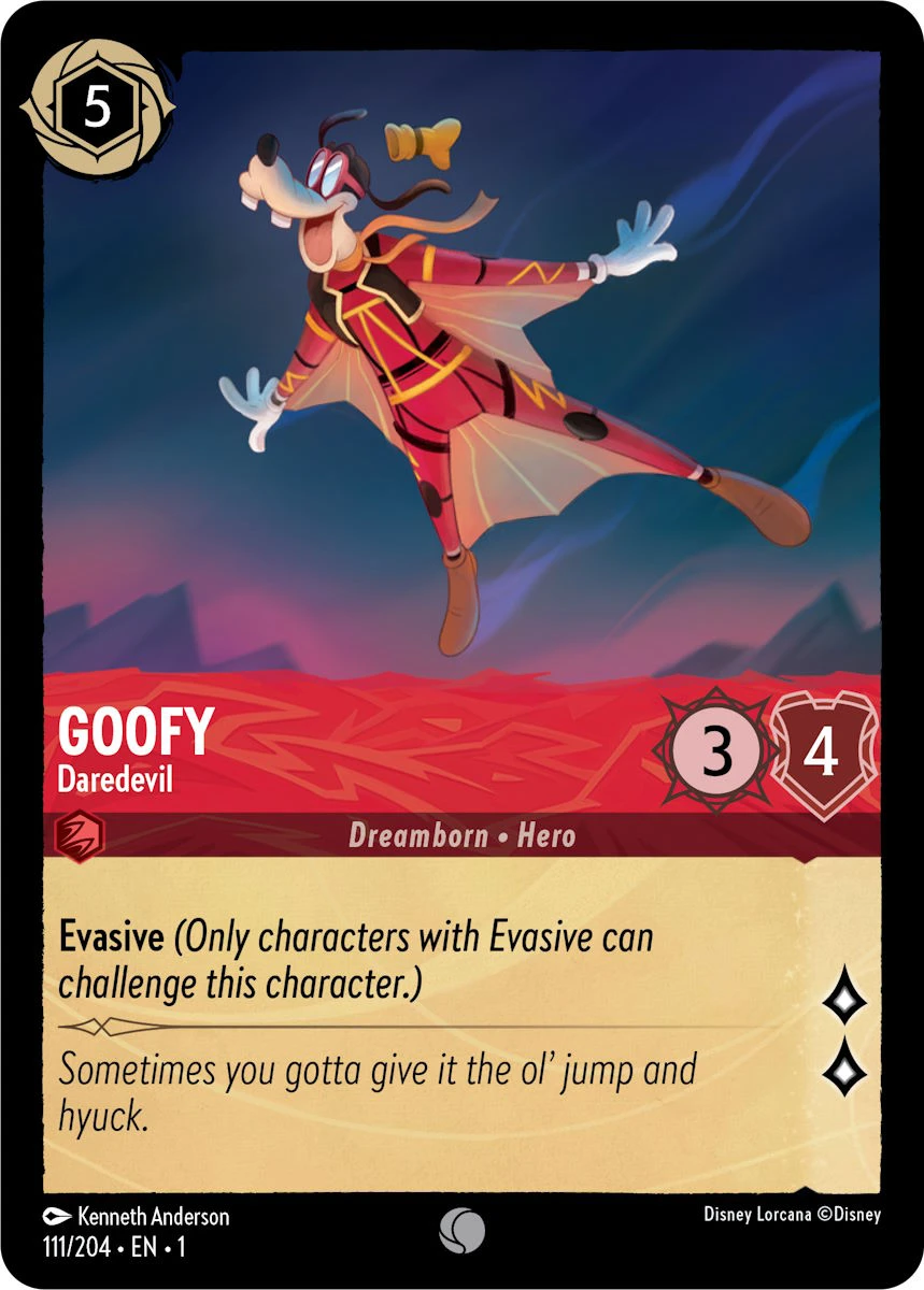 2023 The First Chapter Goofy - Daredevil Common #111 Common card image