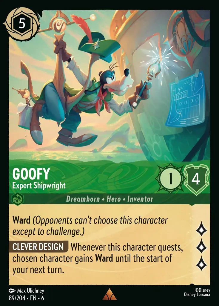 2024 Azurite Sea Goofy - Expert Shipwright #89 Rare card image