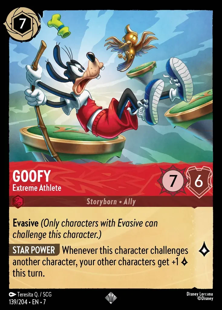2025 Archazia's Island Goofy - Extreme Athlete #139 Super Rare card image
