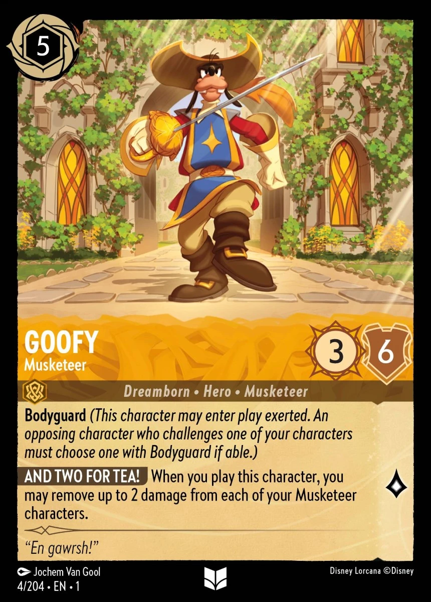 2023 The First Chapter Goofy - Musketeer #4 Uncommon card image