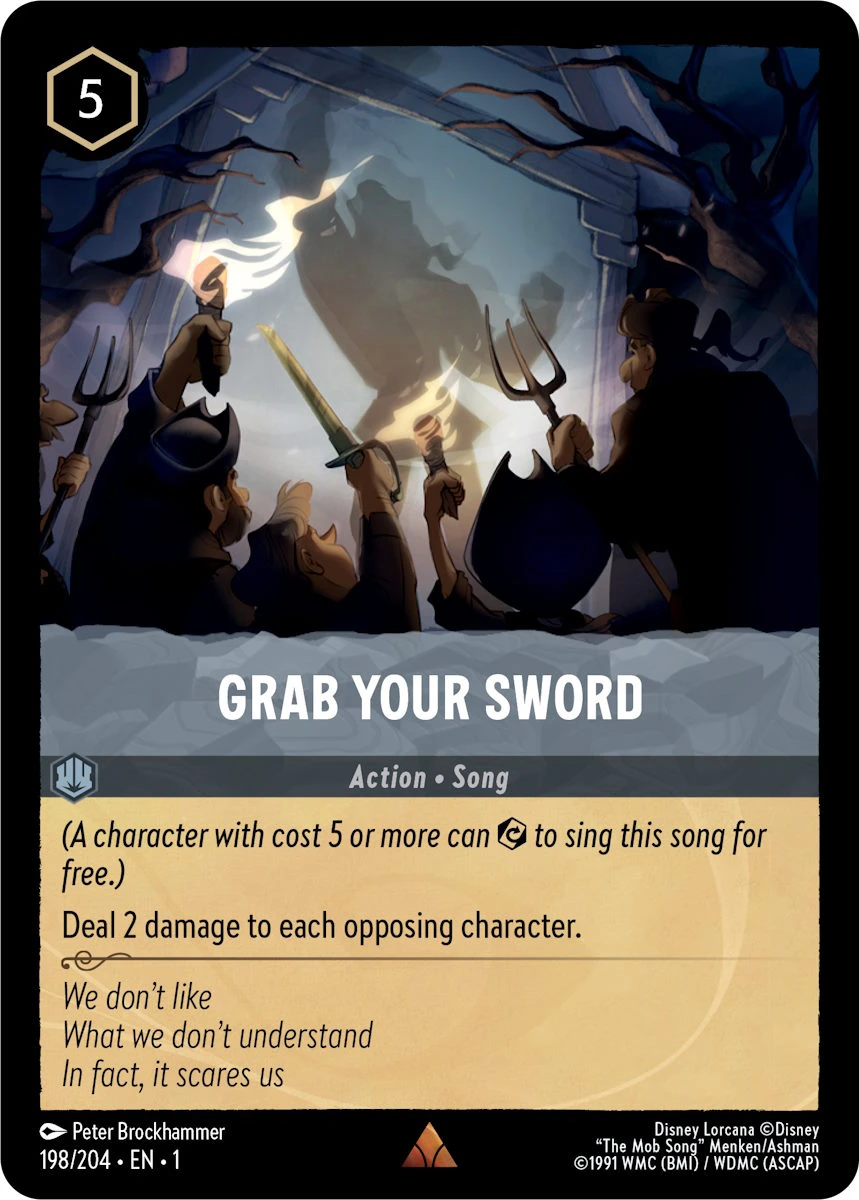 2023 The First Chapter Grab Your Sword #198 Rare card image