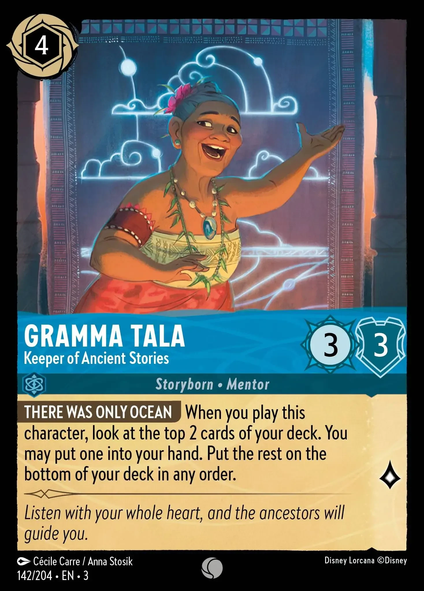 2024 Into the Inklands Gramma Tala - Keeper of Ancient Stories #142 Common card image