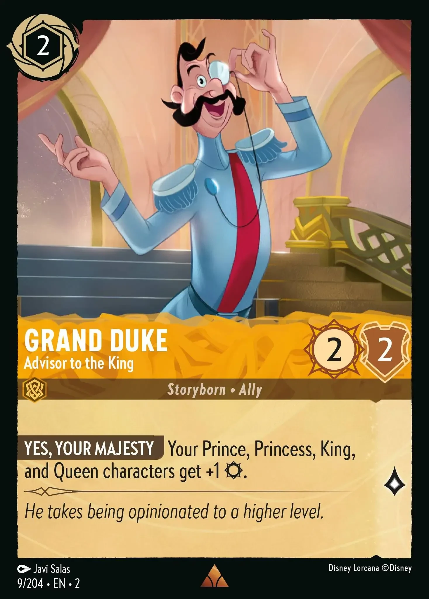2023 Rise of The Floodborn Grand Duke - Advisor to the King #9 Rare card image