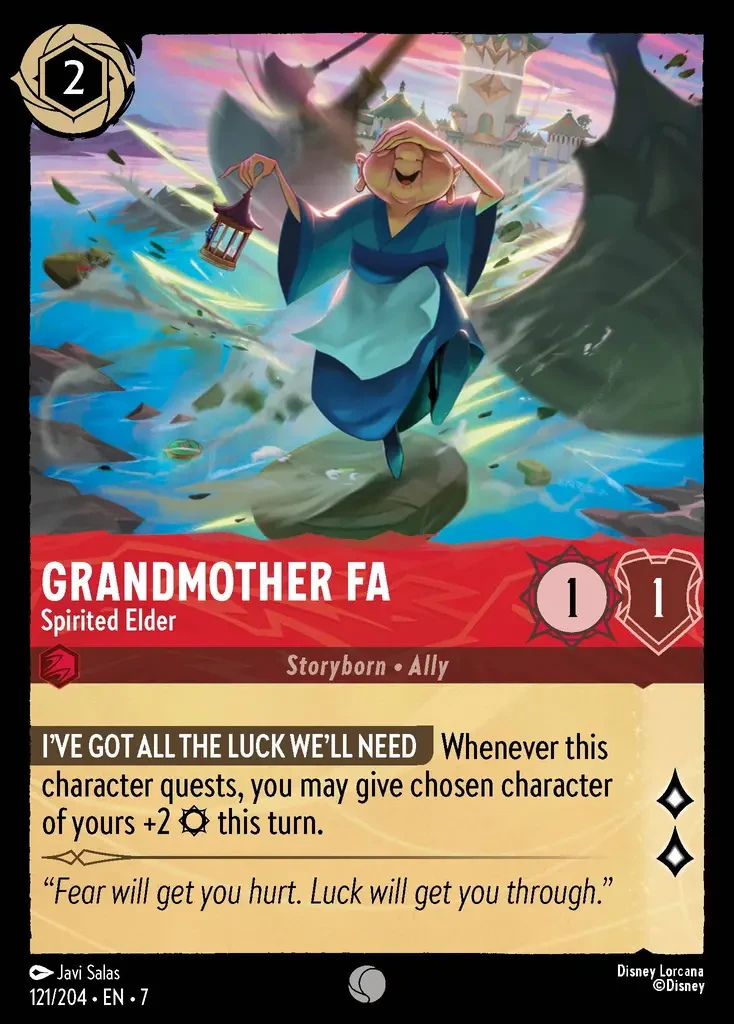 2025 Archazia's Island Grandmother Fa - Spirited Elder #121 Common card image