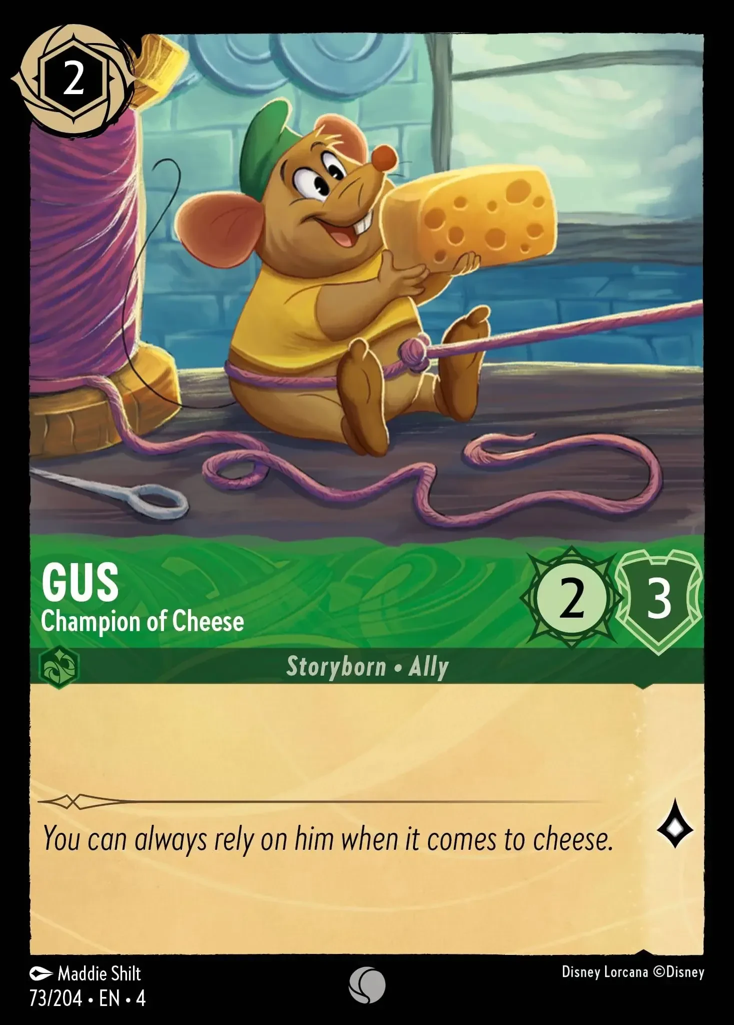 2024 Ursula's Return Gus - Champion of Cheese [Foil] Common #73 Common card image