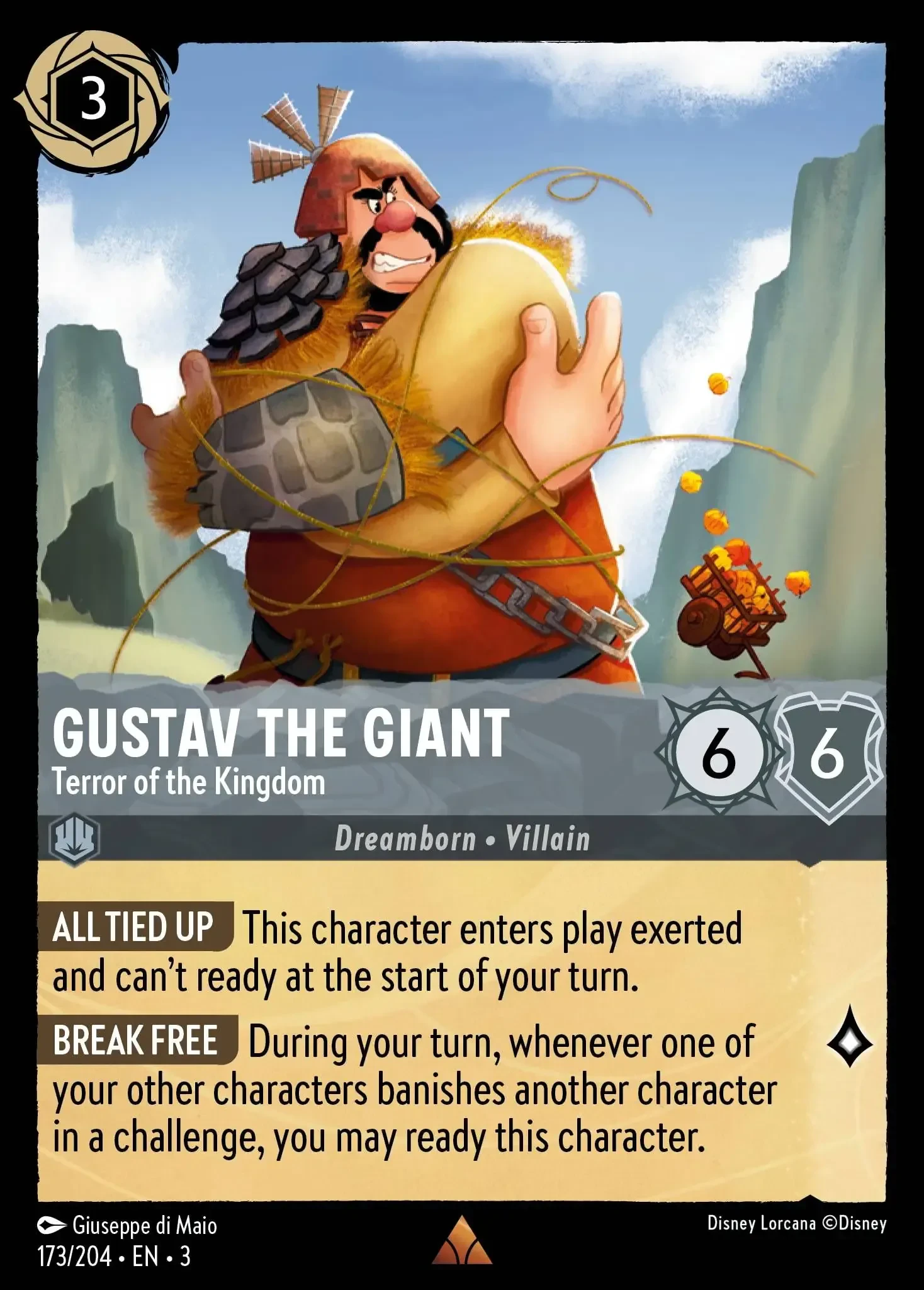 2024 Into the Inklands Gustav the Giant - Terror of the Kingdom #173 Rare card image