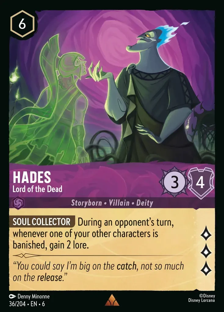 2024 Azurite Sea Hades - Lord of the Dead #36 Rare card image