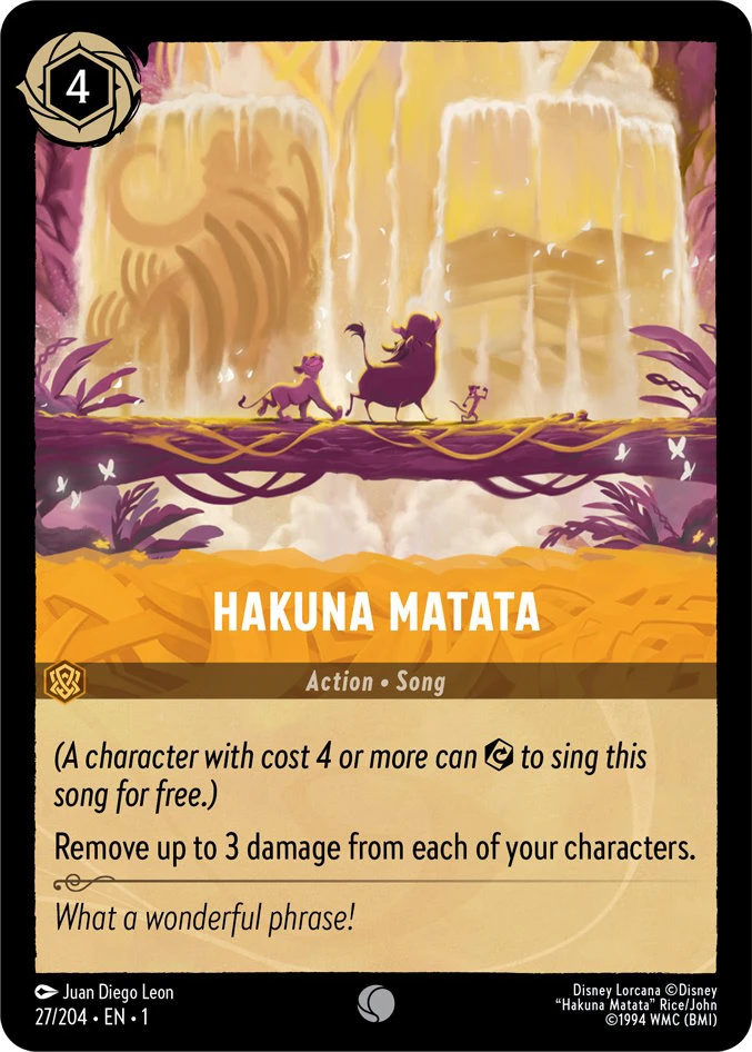 2023 The First Chapter Hakuna Matata [Foil] Common #27 Common card image