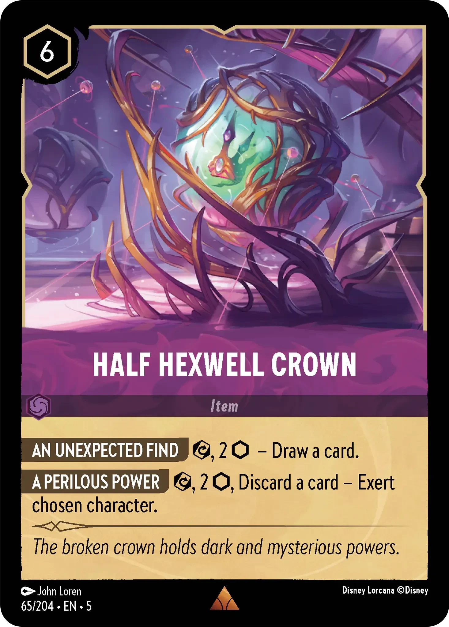 2024 Shimmering Skies Half Hexwell Crown Rare #65 Rare card image
